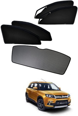 RAKRISH Rear Window, Side Window Sun Shade For Maruti Suzuki Vitara Brezza(Black)