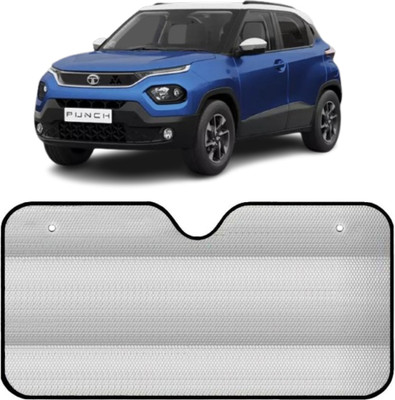 RideXpert Dashboard Sun Shade For Tata Punch(Silver)