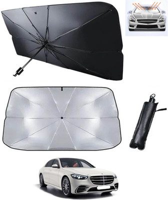 AYW Windshield Sun Shade For Mercedes Benz S-Class(Silver, Black)