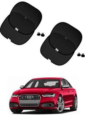 FKOK Side Window Sun Shade For Audi S6(Black)