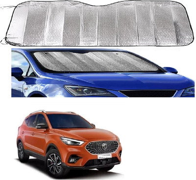 ROSHNEER ENTERPRISES Windshield Sun Shade For MG Astor(Silver)