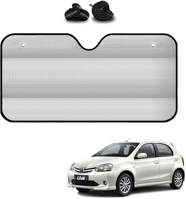COSMOGEAR Windshield, Dashboard, Rear Window Sun Shade For Toyota Etios Liva(Silver)