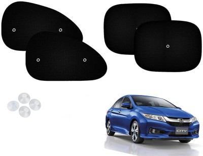 Automotive Prist Side Window Sun Shade For Honda New City(Black)