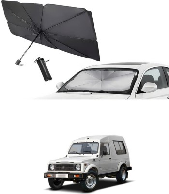 GONAMA Windshield Sun Shade For Maruti Suzuki Gypsy(Silver)