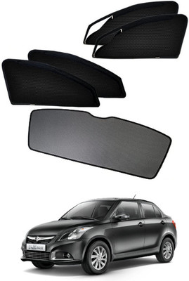 RAKRISH Rear Window, Side Window Sun Shade For Maruti Suzuki New Dzire(Black)