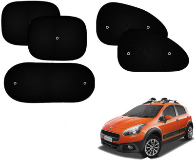 Automotive Prist Side Window Sun Shade For Fiat Avventura(Black)
