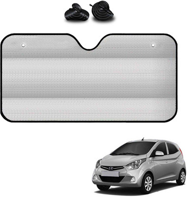 COSMOGEAR Windshield, Dashboard, Rear Window Sun Shade For Hyundai Eon(Silver)