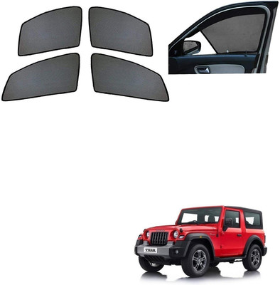 KOZDIKO Side Window Sun Shade For Mahindra Thar(Black)