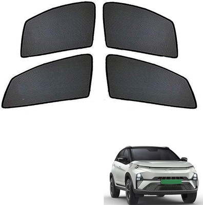 PEEPS STORE Side Window Sun Shade For Tata Nexon EV(Black)