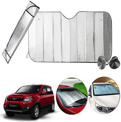 AUTO PEARL Dashboard, Windshield Sun Shade For Mahindra Nuvosport(Silver)