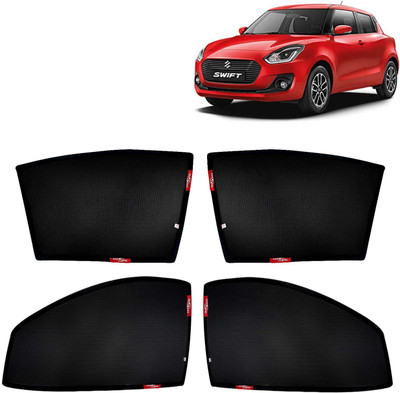 Kingsway Side Window, Rear Window Sun Shade For Maruti Suzuki Swift(Black)