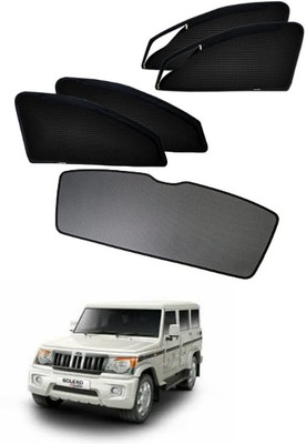Top Vechile Rear Window, Side Window Sun Shade For Mahindra Bolero(Black)
