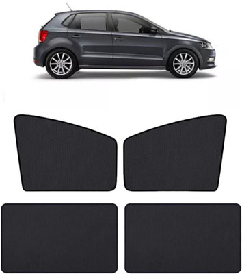 RAKRISH Rear Window, Side Window Sun Shade For Volkswagen Polo(Black)