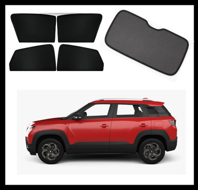 RAKRISH Rear Window, Side Window Sun Shade For Maruti Suzuki Vitara Brezza(Black)