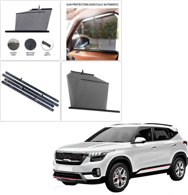 SS FOR YOUR SMART NEEDS Side Window Sun Shade For Kia Seltos(Black)