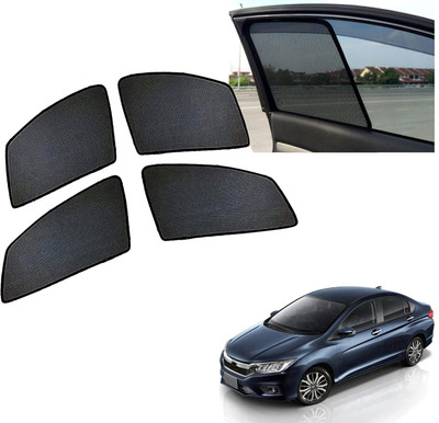 PEEPS STORE Side Window Sun Shade For Honda New City(Black)