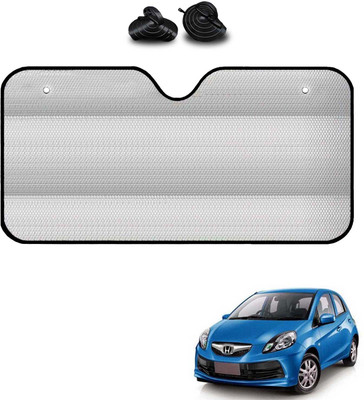 COSMOGEAR Windshield, Dashboard, Rear Window Sun Shade For Honda Brio(Silver)