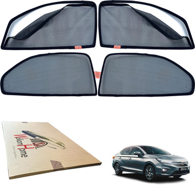 WolkomHome Side Window Sun Shade For Honda New City(Black)