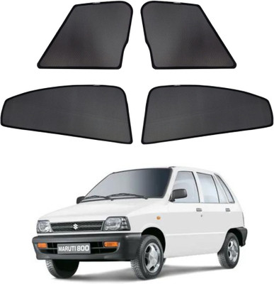RAKRISH Rear Window, Side Window Sun Shade For Maruti Suzuki 800(Black)