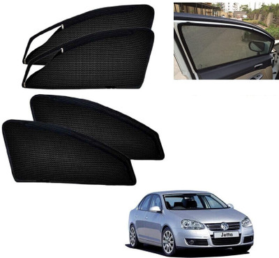 KUNTAIL ENTERPRISES Rear Window, Side Window Sun Shade For Volkswagen Jetta(Black)