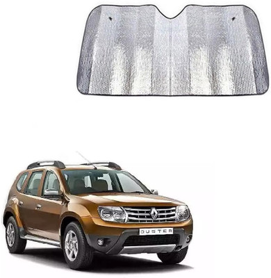 SPREADX Windshield Sun Shade For Renault Duster(Silver)