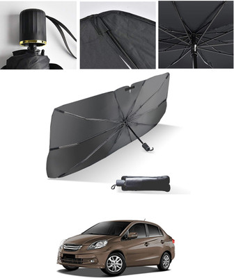 AYW Windshield Sun Shade For Mahindra Alturas G4(Black, Silver)