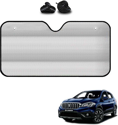 COSMOGEAR Windshield, Dashboard, Rear Window Sun Shade For Maruti Suzuki S-Cross(Silver)