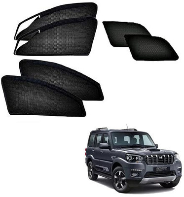 HARKRISH Side Window Sun Shade For Mahindra(Black)