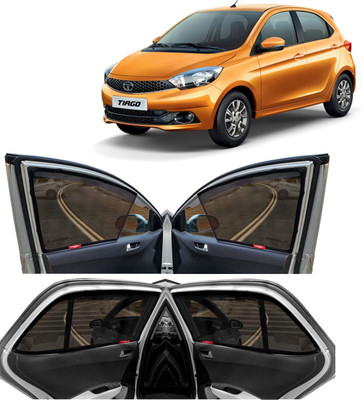Kingsway Side Window, Rear Window Sun Shade For Tata Tiago(Black)