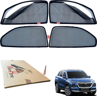 WolkomHome Side Window Sun Shade For Maruti Suzuki Grand Vitara(Black)