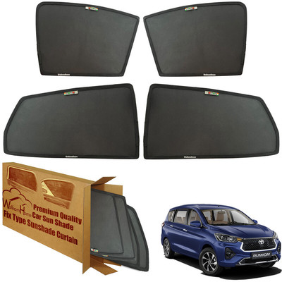 WolkomHome Side Window Sun Shade For Toyota Universal For Car(Black)