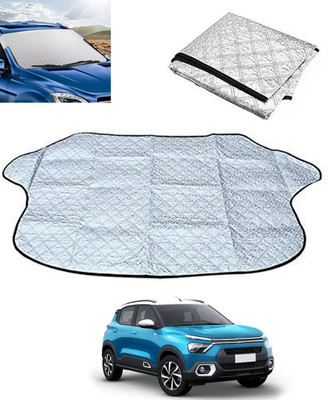 MSNP Windshield Sun Shade For Citroen Universal For Car(Silver)