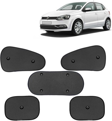 Kingsway Side Window, Rear Window, Windshield Sun Shade For Volkswagen Polo(Black)