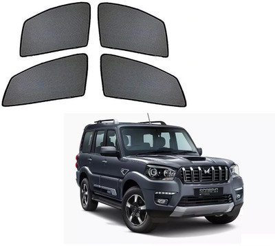 AuTO ADDiCT Side Window Sun Shade For Mahindra Scorpio(Black)