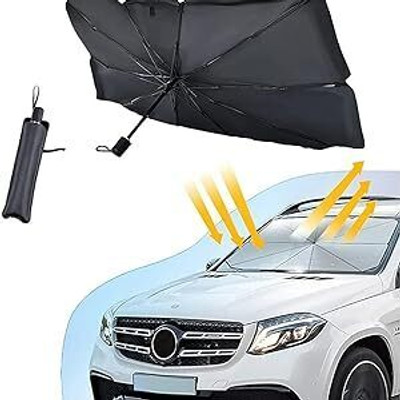 Aadikart Dashboard, Windshield Sun Shade For Maruti Suzuki Brezza, Vitara Brezza(Black, Silver)
