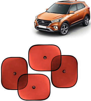 Kingsway Side Window, Rear Window, Dashboard, Sun Roof, Windshield Sun Shade For Hyundai Creta(Red)