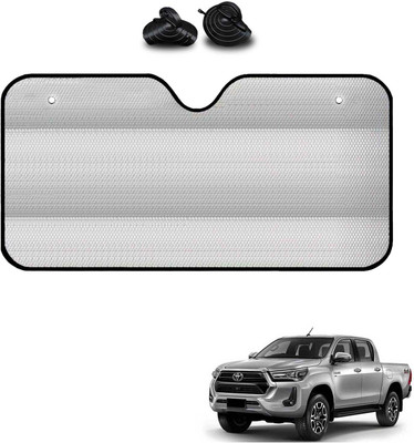 COSMOGEAR Windshield, Dashboard, Rear Window Sun Shade For Toyota Hilux(Silver)