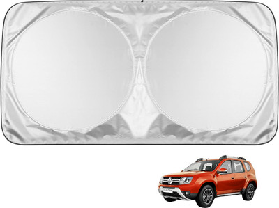 MOCKHE Windshield Sun Shade For Renault Duster(Silver)
