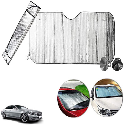 AUTO PEARL Dashboard, Windshield Sun Shade For Mercedes Benz C200(Silver)