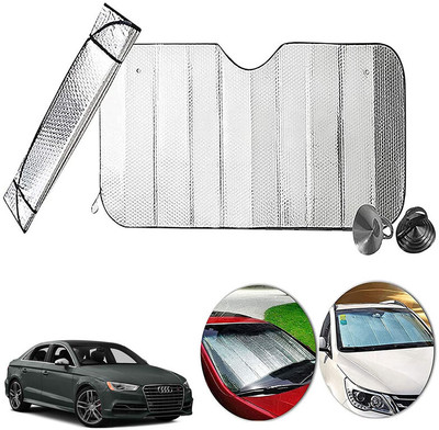 AUTO PEARL Dashboard, Windshield Sun Shade For Audi S3(Silver)
