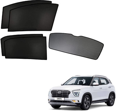 KOZDIKO Side Window, Rear Window Sun Shade For Hyundai Creta(Black)