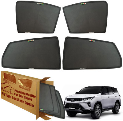 WolkomHome Side Window Sun Shade For Toyota Fortuner(Black)