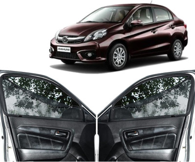 GATIMAN Rear Window, Side Window Sun Shade For Honda Amaze(Black)