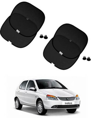 FKOK Side Window Sun Shade For Tata Indica V2(Black)