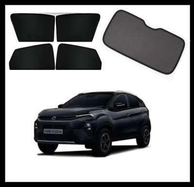 RAKRISH Rear Window, Side Window Sun Shade For Tata Nexon EV(Black)
