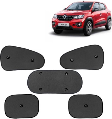 Kingsway Side Window, Rear Window, Windshield Sun Shade For Renault Kwid(Black)