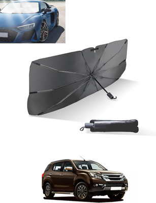 MATIES Windshield Sun Shade For Isuzu Universal For Car(Black, Silver)