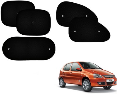 Automotive Prist Side Window Sun Shade For Tata Indica Vista(Black)