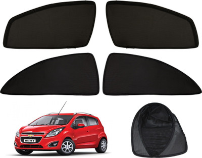 Magnetic Side Window Sun Shade For Chevrolet Beat(Black)