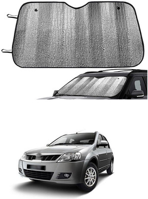 GONAMA Rear Window Sun Shade For Mahindra Verito(Silver)